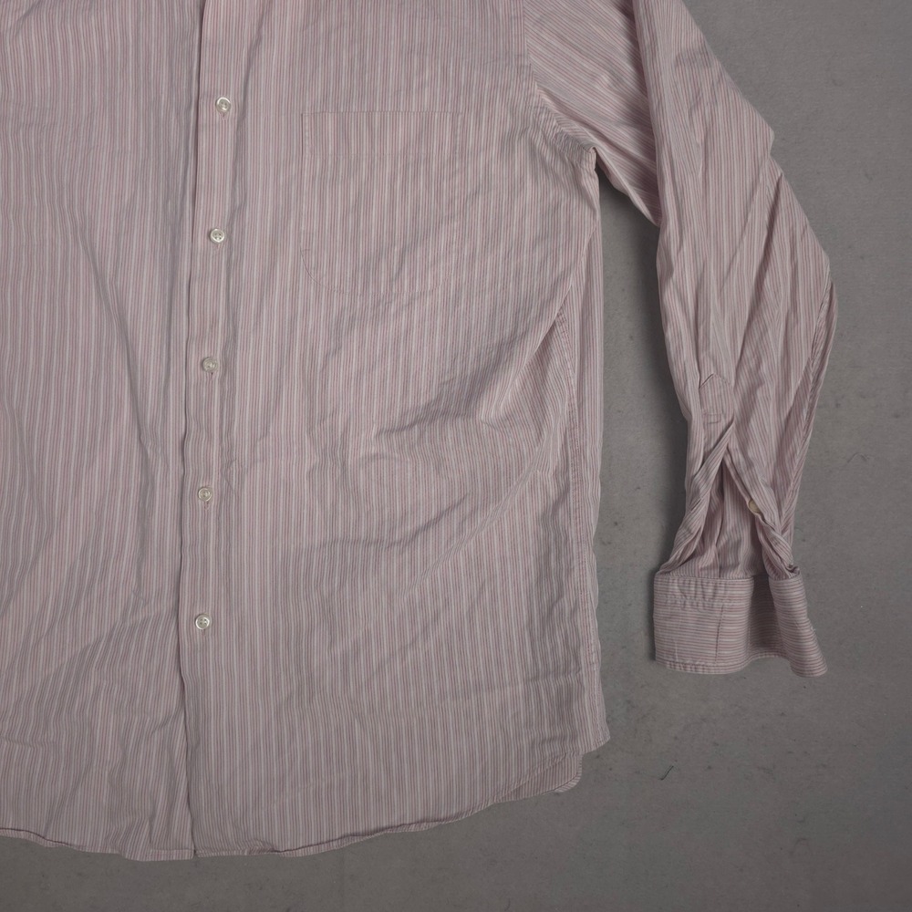 Hugo Boss Striped Dress Shirt Button Up‎ Long Sleeve Career Casual 16 34/35 - Picture 5 of 11